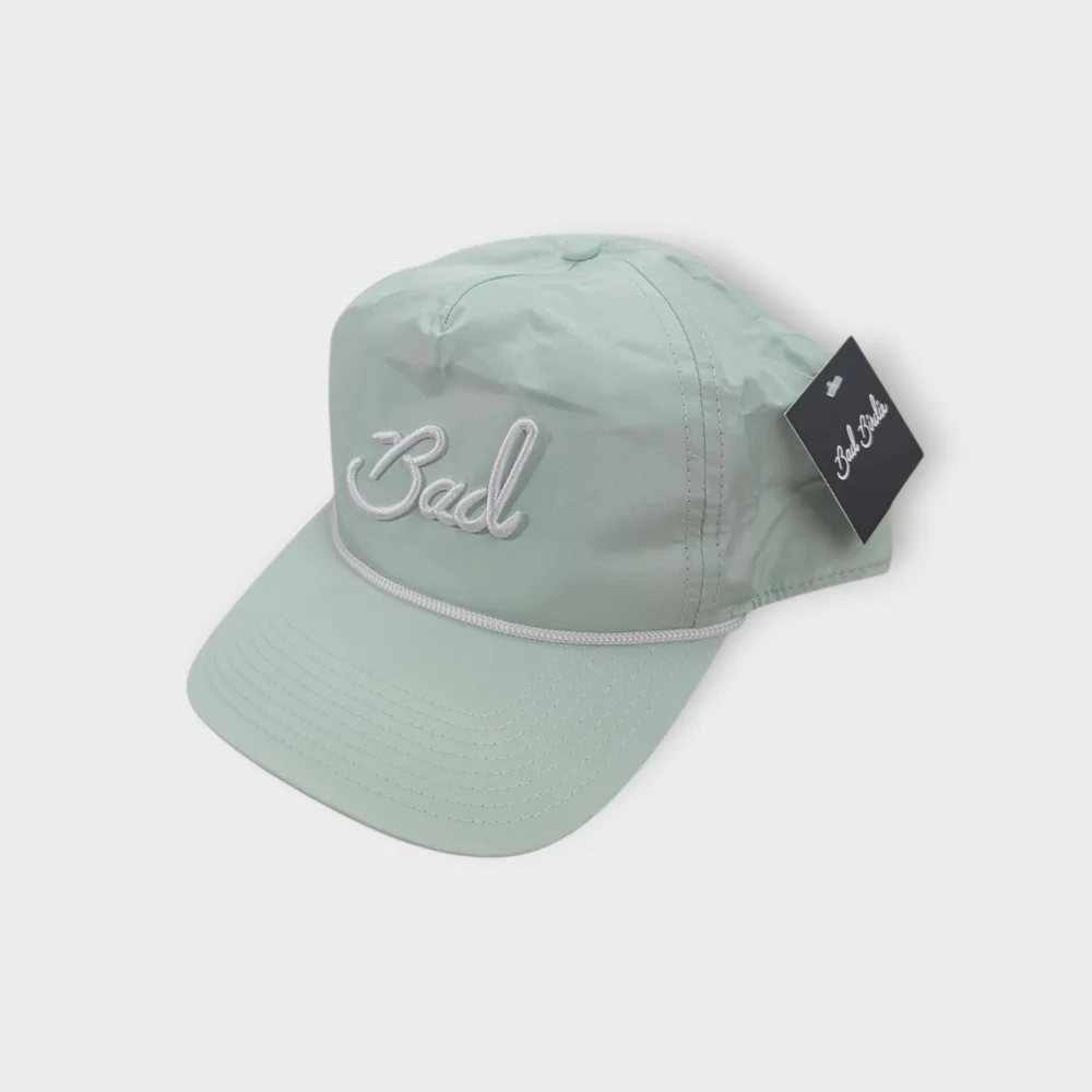 Bad Birdie Bad Classic Rope Cap White Mint Green Golf Hat Snapback New - Picture 3 of 8
